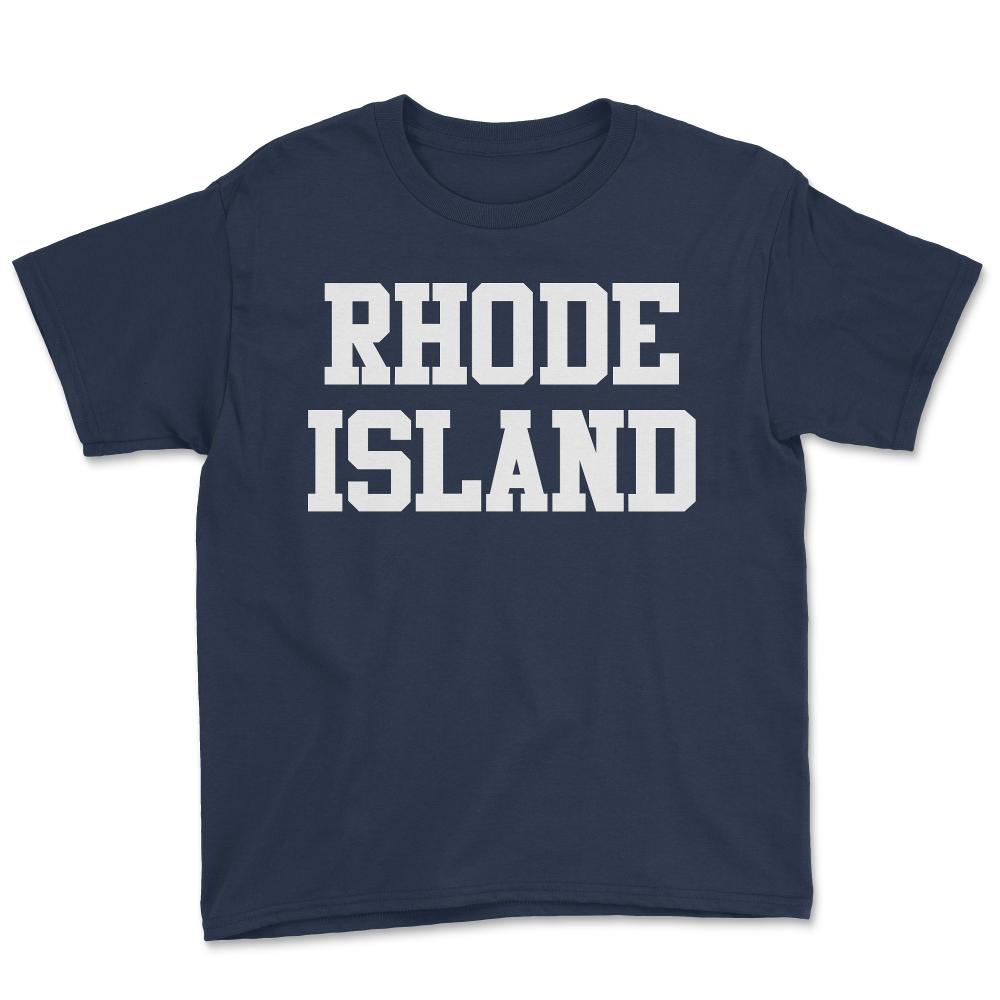 Rhode Island - Youth Tee - Navy