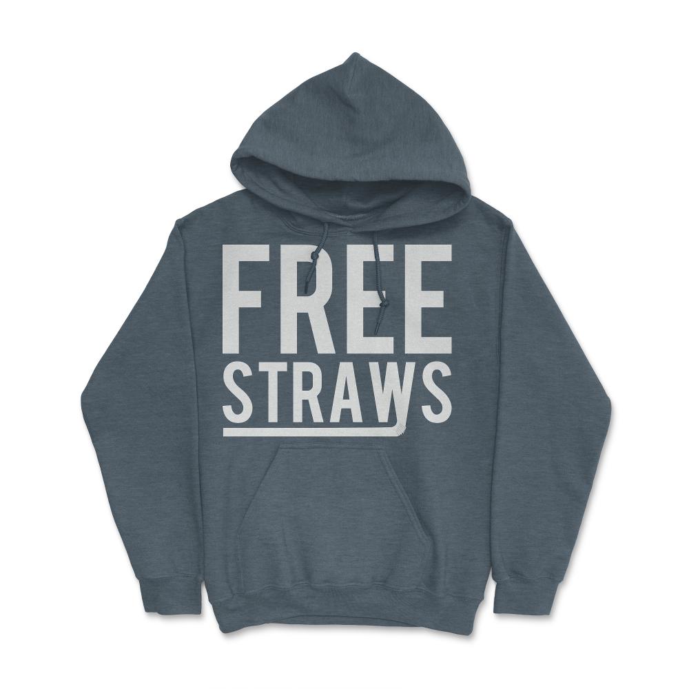 Free Straws Anti-Ban - Hoodie - Dark Grey Heather