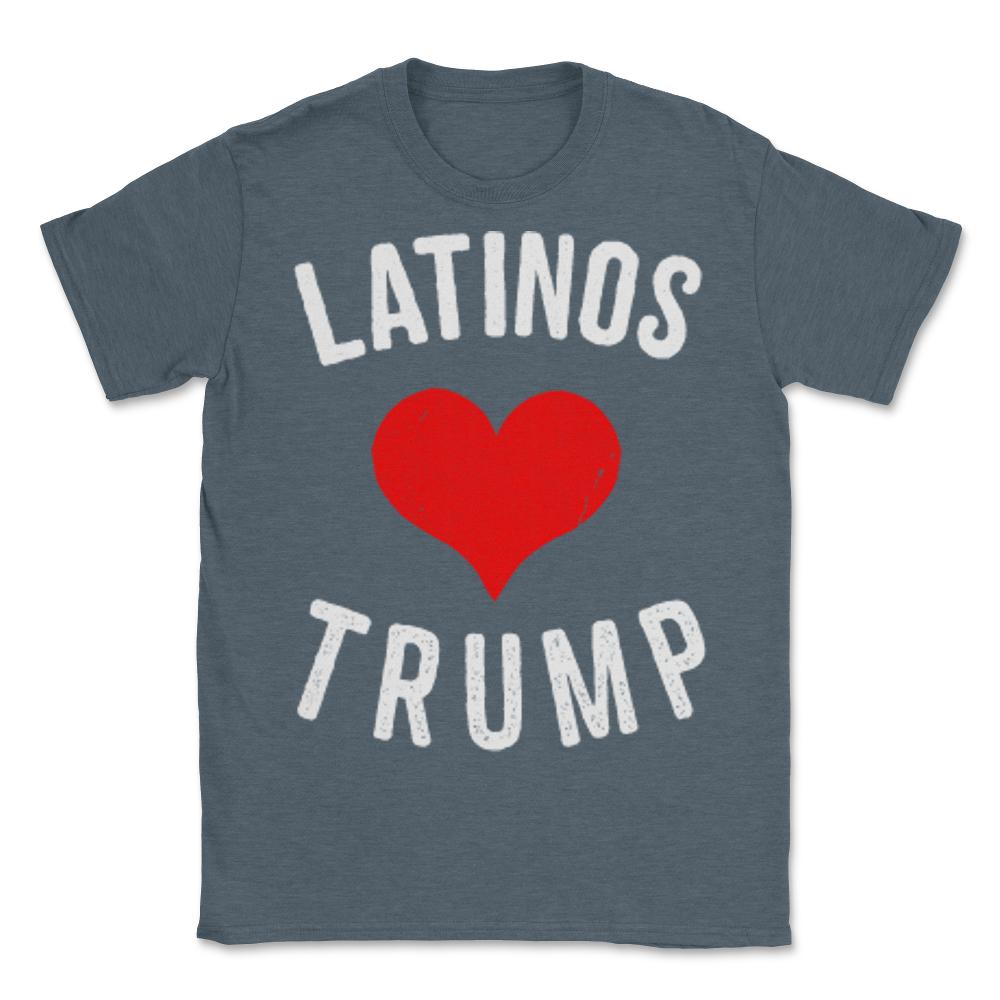 Latinas Love Trump - Unisex T-Shirt - Dark Grey Heather
