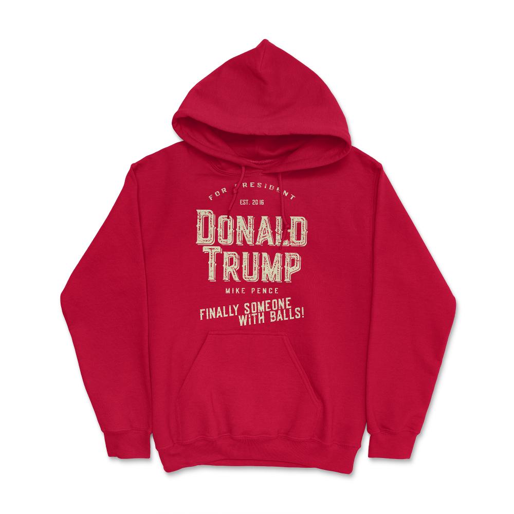 Donald Trump Mike Pence 2016 Retro - Hoodie - Red