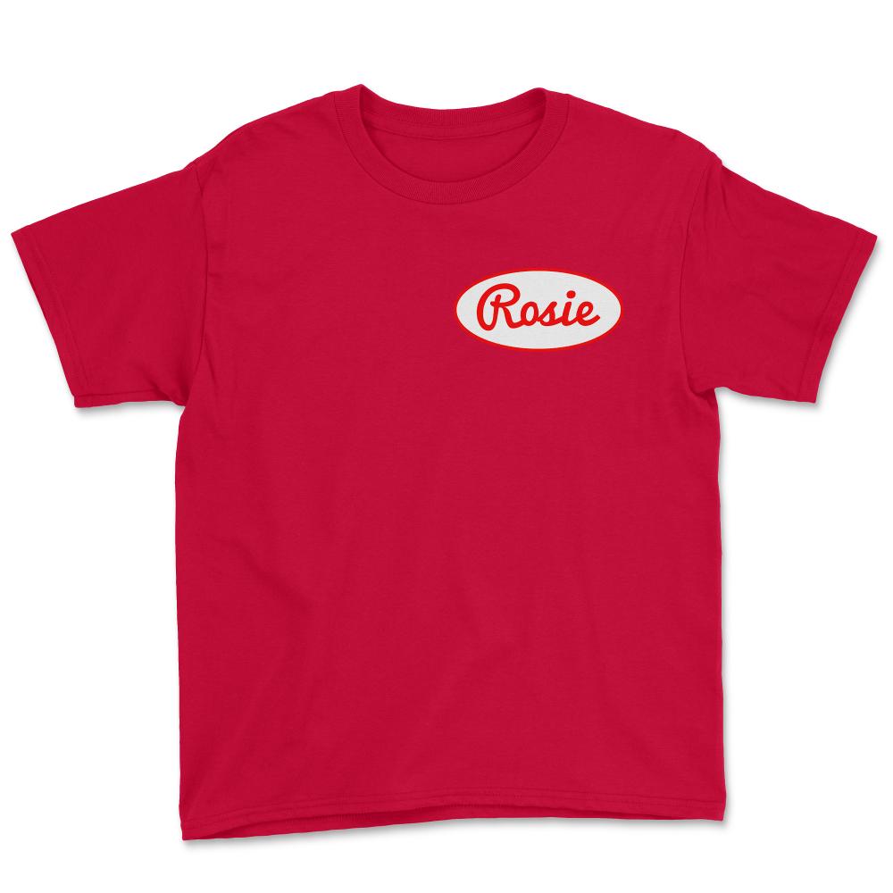 Rosie The Riveter Costume Front - Youth Tee - Red