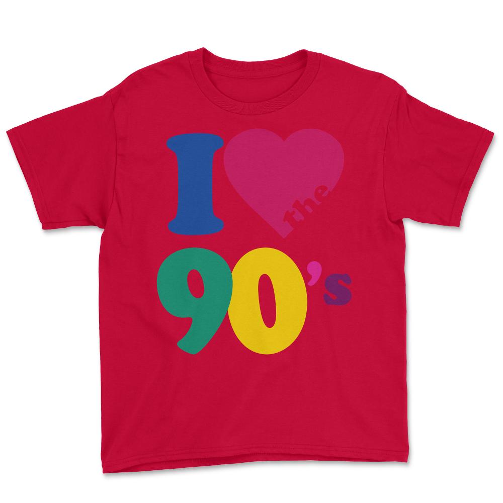 I Love The 90s - Youth Tee - Red