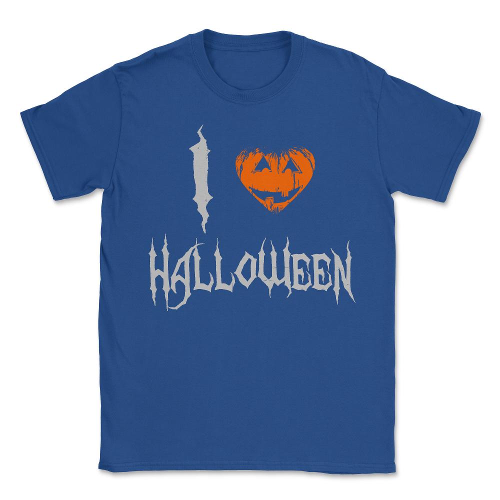I Love Halloween - Unisex T-Shirt - Royal Blue