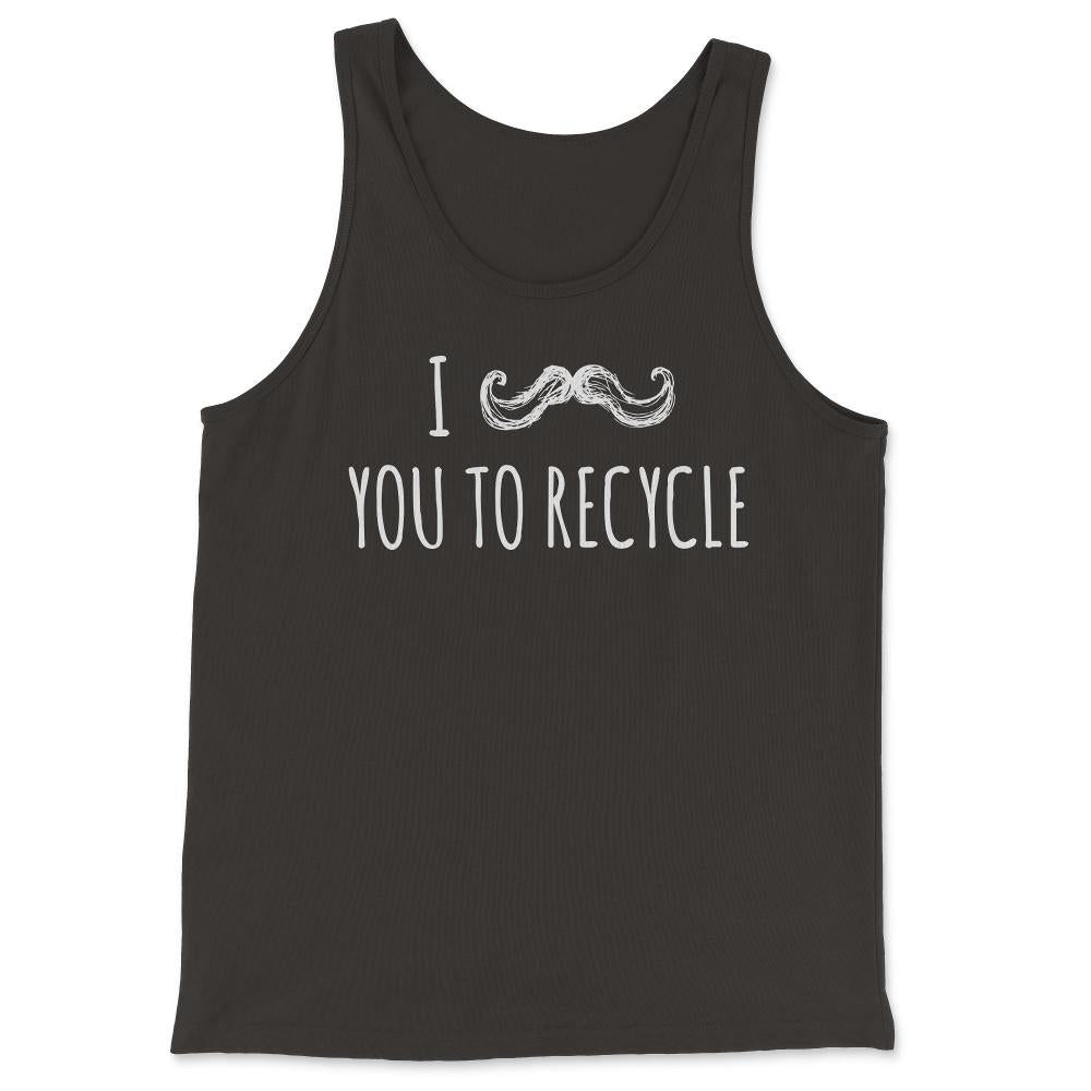 I Mustache You To Recycle - Tank Top - Black