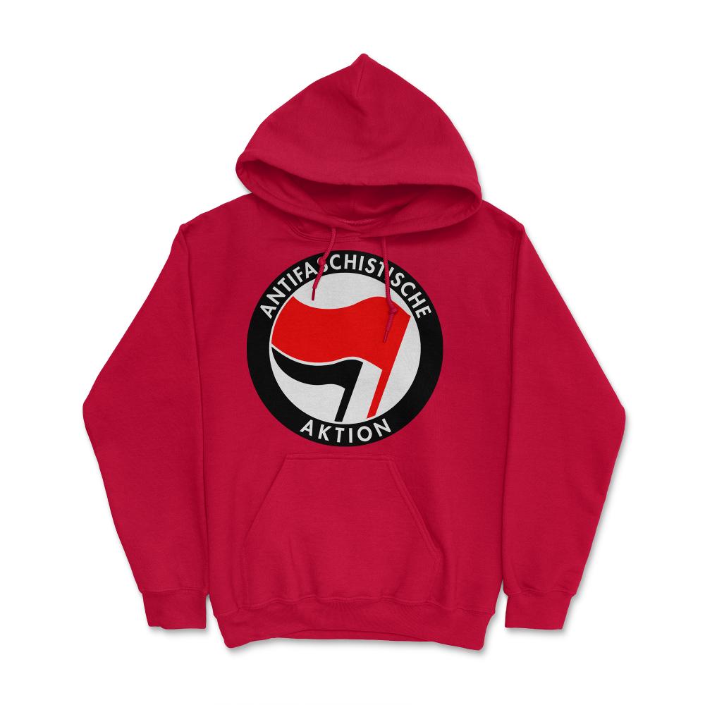 Retro Germany Antifaschistische Aktion Anti-Fascist - Hoodie - Red