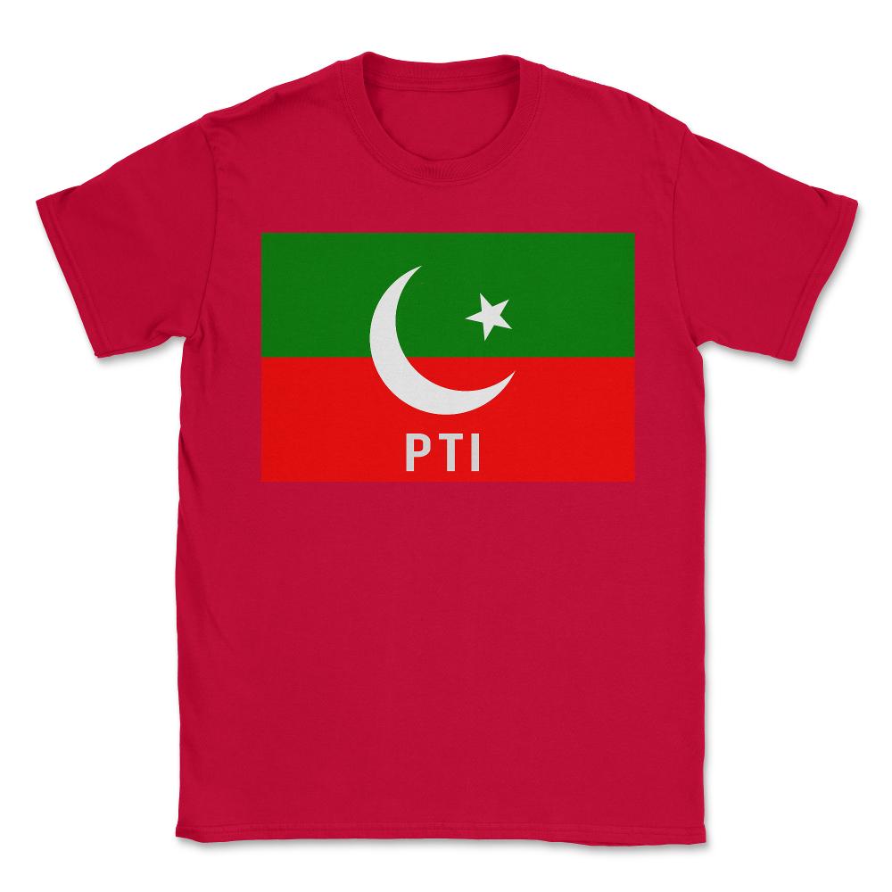 Pakistan PTI Party Flag - Unisex T-Shirt - Red