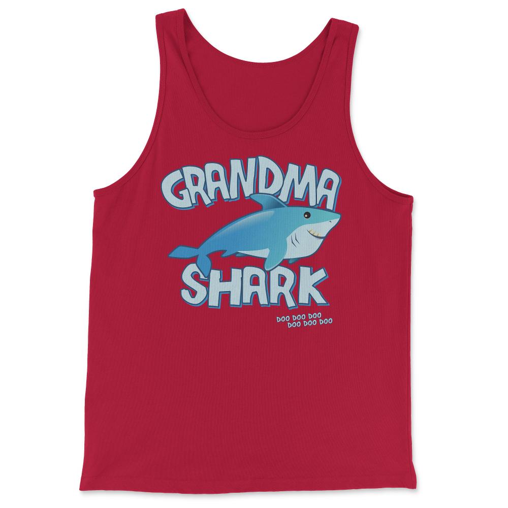 Grandma Shark Doo Doo Doo - Tank Top - Red