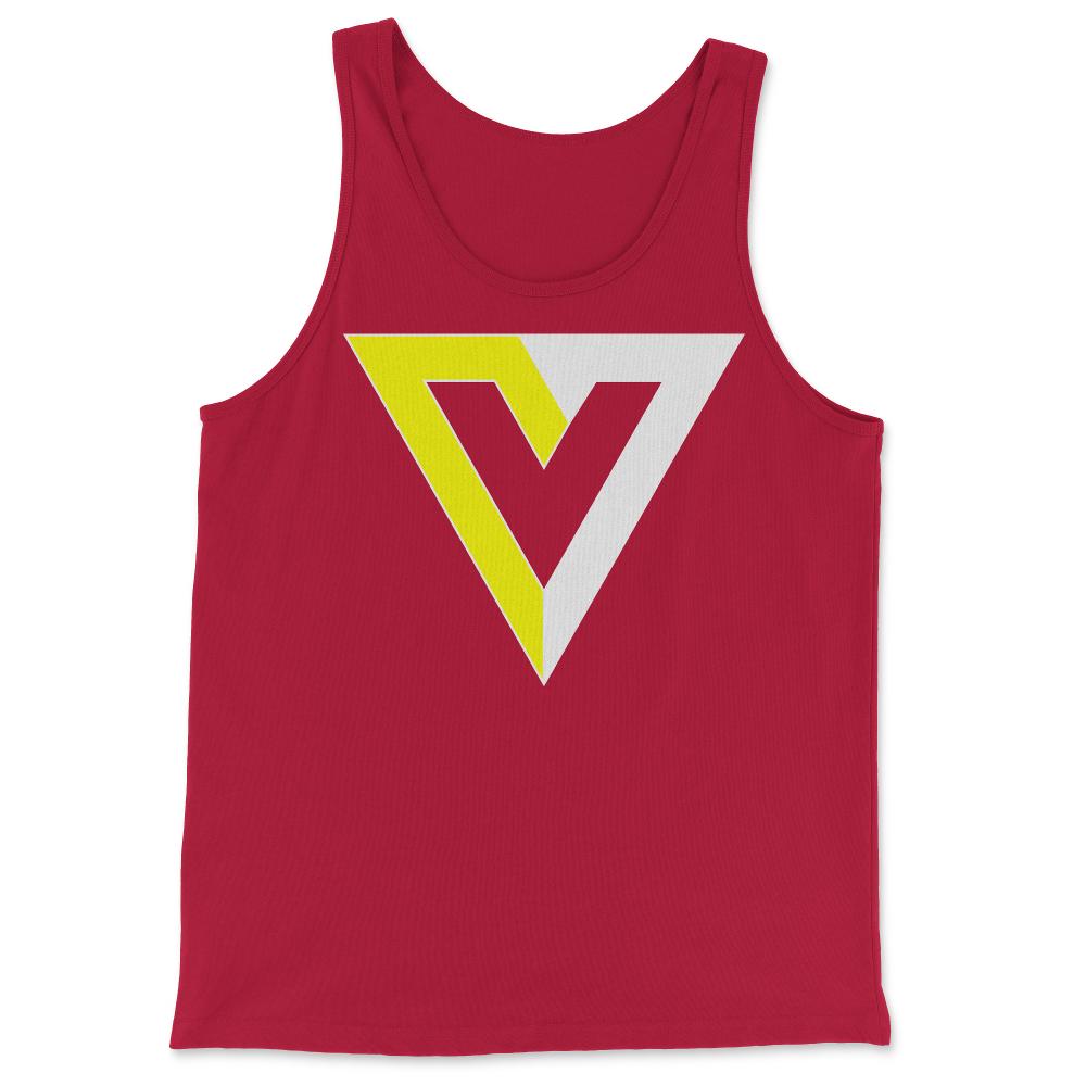 V Is For Voluntary AnCap Anarcho-Capitalism - Tank Top - Red