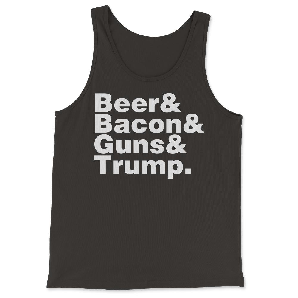Beer Bacon Guns And Trump - Tank Top - Black