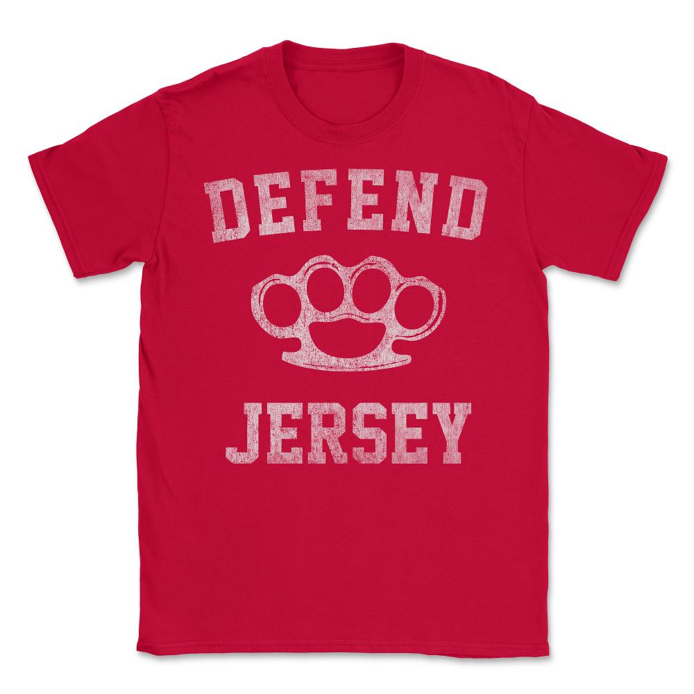 Defend Jersey Retro - Unisex T-Shirt - Red