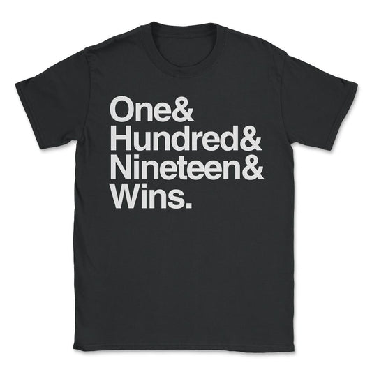 119 Wins - Unisex T-Shirt - Black