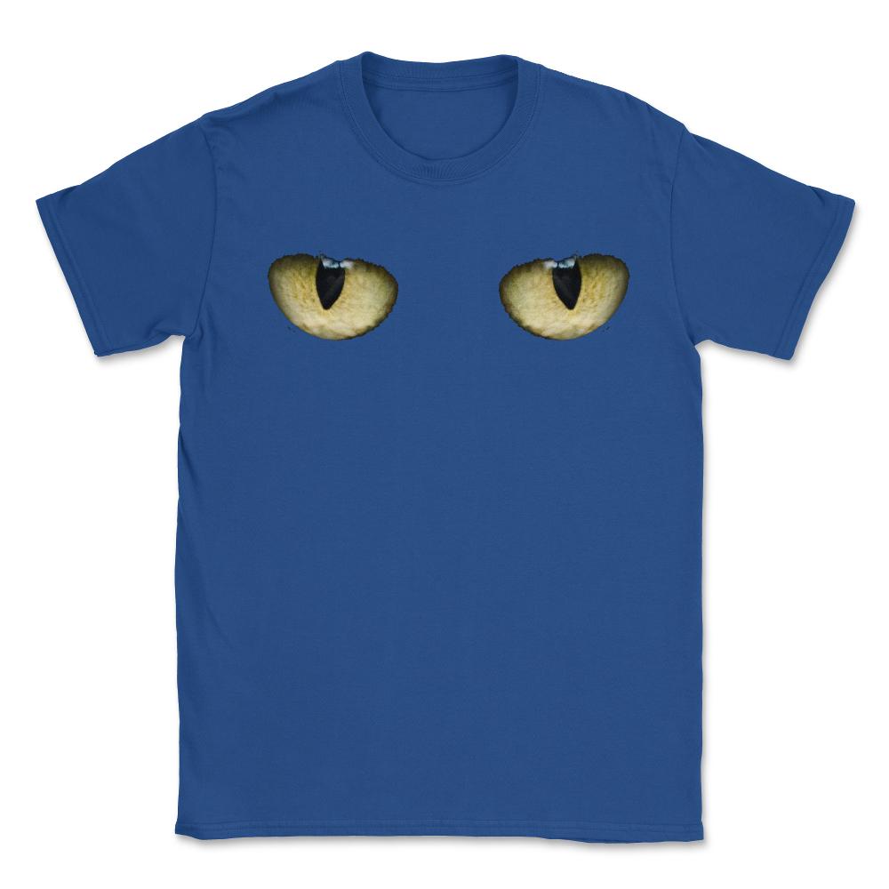 Creepy Cat Eyes - Unisex T-Shirt - Royal Blue