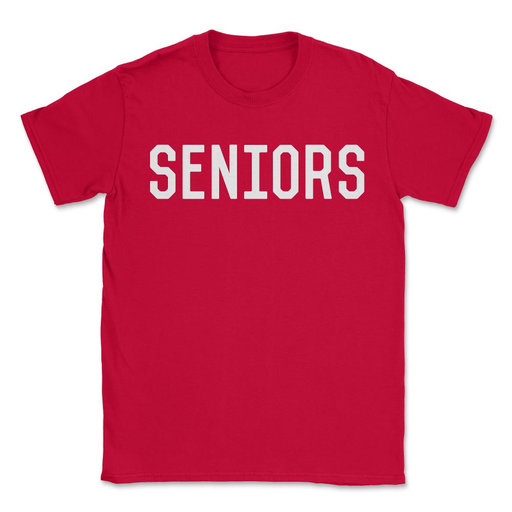 Seniors - Unisex T-Shirt - Red