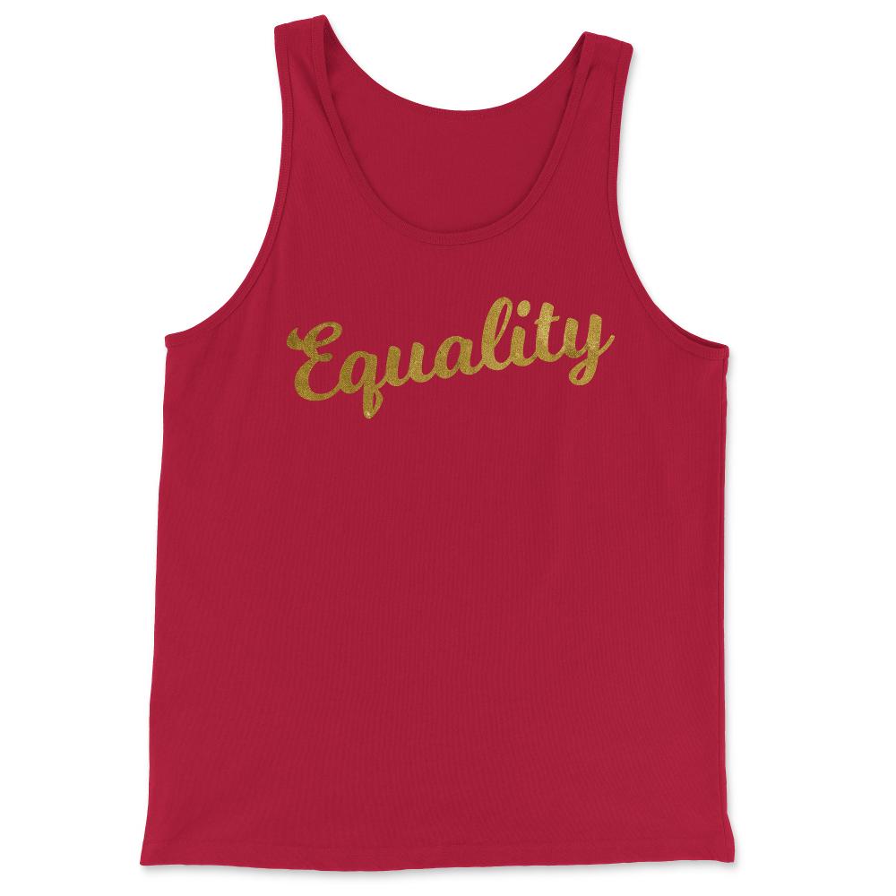 Equality Gold - Tank Top - Red