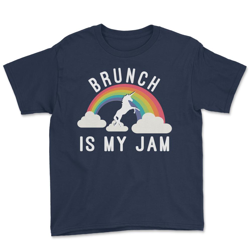Brunch Is My Jam - Youth Tee - Navy