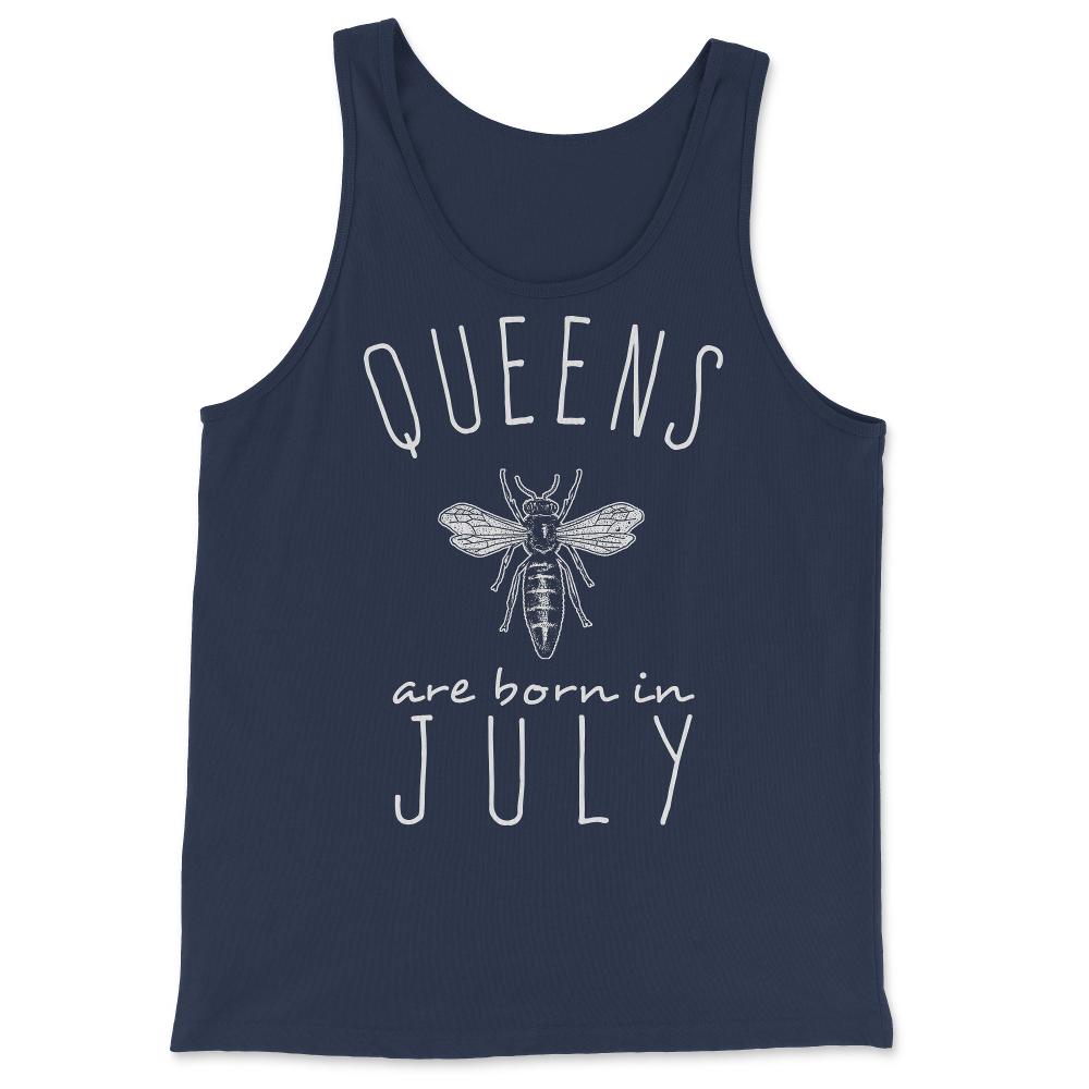 Queens Are Born In July - Tank Top - Navy