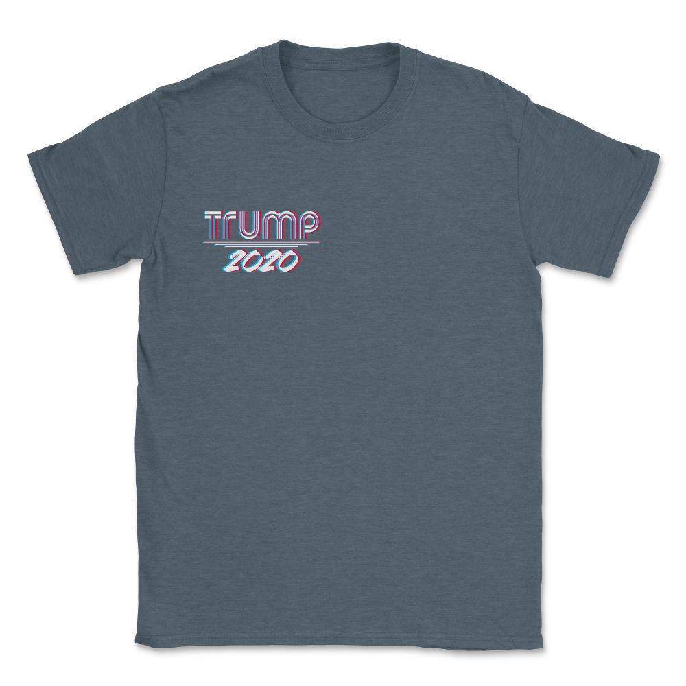 Trump 2020 3D Effect - Unisex T-Shirt - Dark Grey Heather