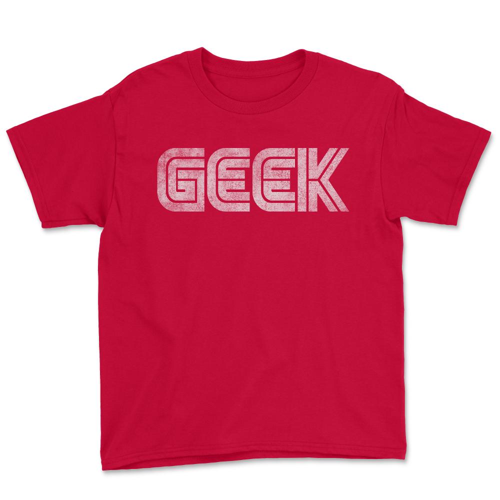 Geek Retro - Youth Tee - Red