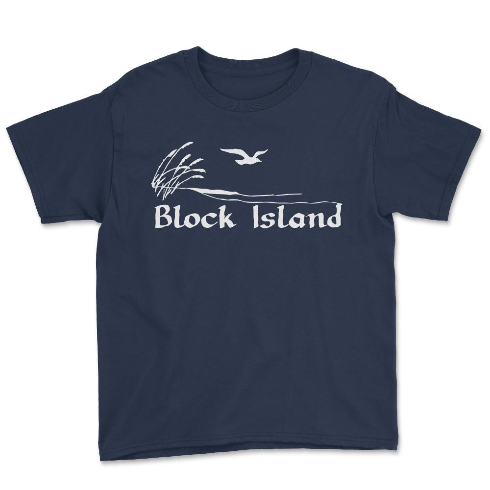 Block Island - Youth Tee - Navy