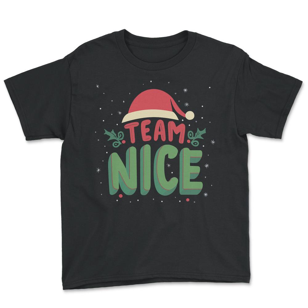 Team Nice Funny Christmas - Youth Tee - Black