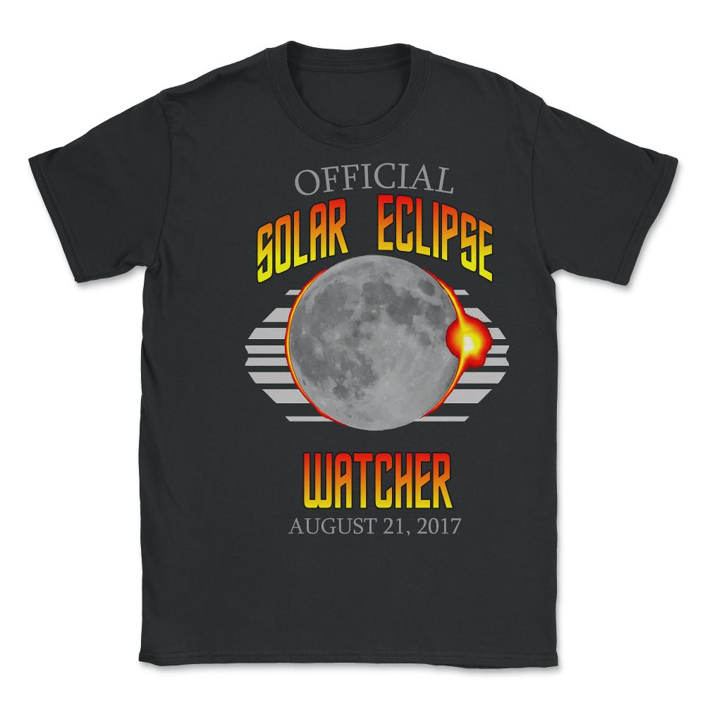 Official Solar Eclipse Watcher - Unisex T-Shirt - Black