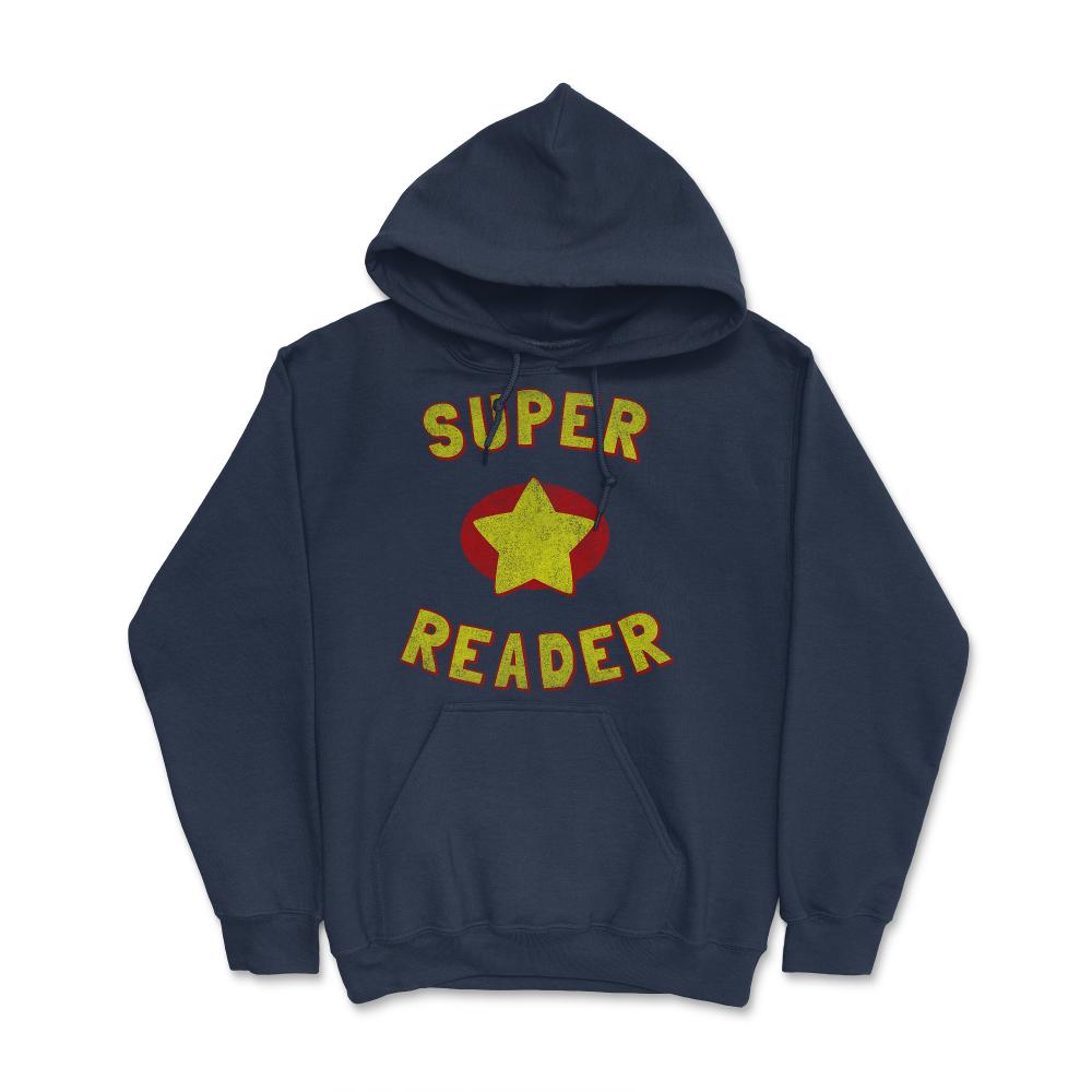 Super Reader Retro - Hoodie - Navy