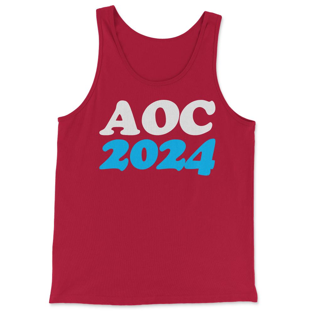 AOC Alexandria Ocasio-Cortez 2024 - Tank Top - Red