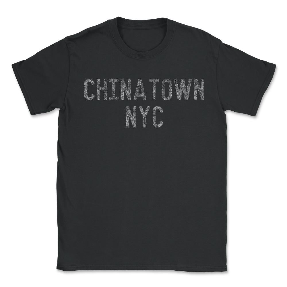 Chinatown NYC Retro - Unisex T-Shirt - Black