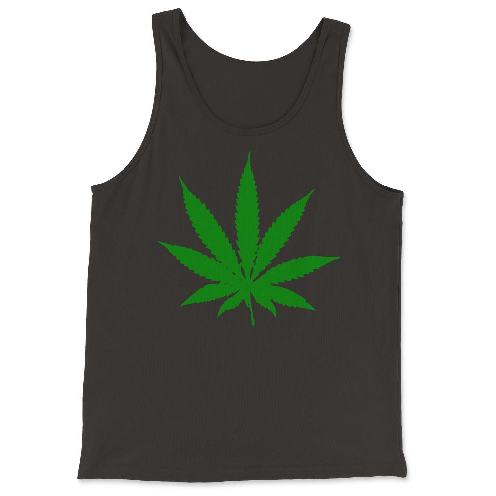 Cannabis Leaf - Tank Top - Black