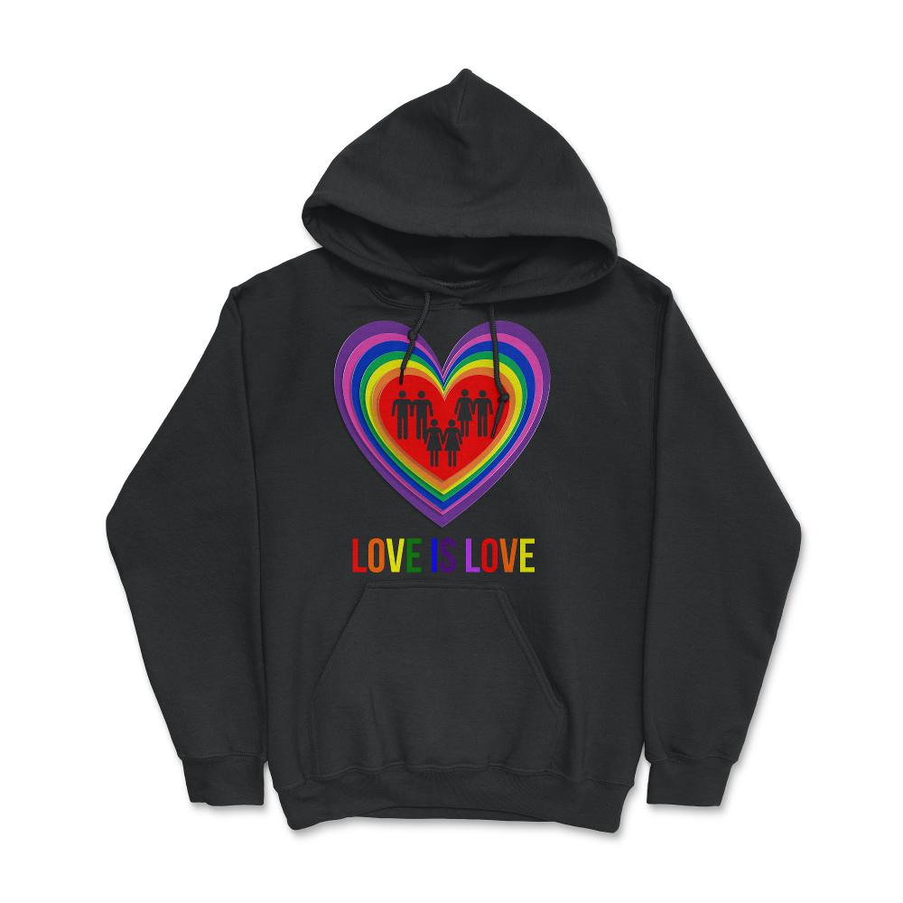 Love Is Love LGBTQ - Hoodie - Black