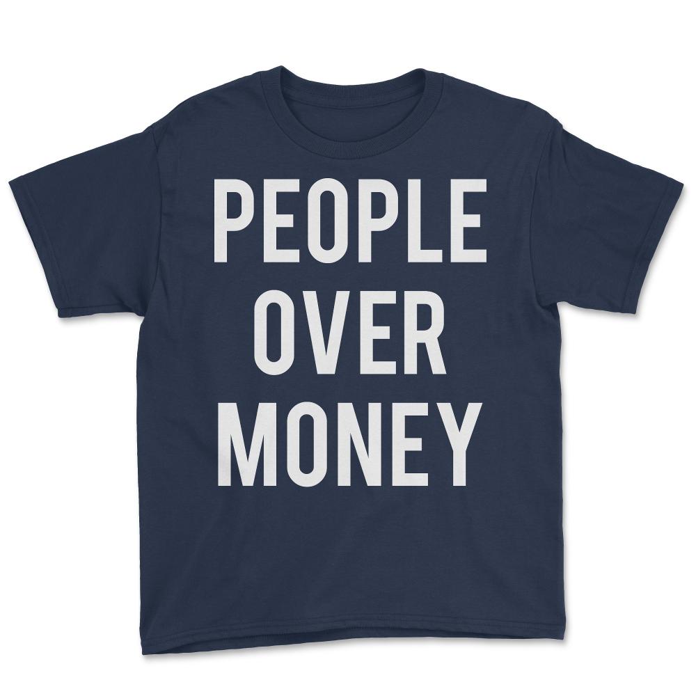 People Over Money - Youth Tee - Navy