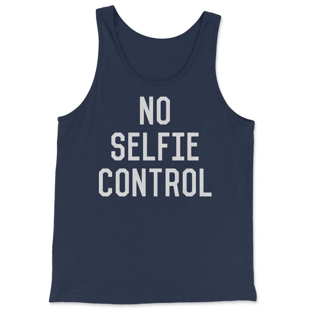 No Selfie Control - Tank Top - Navy