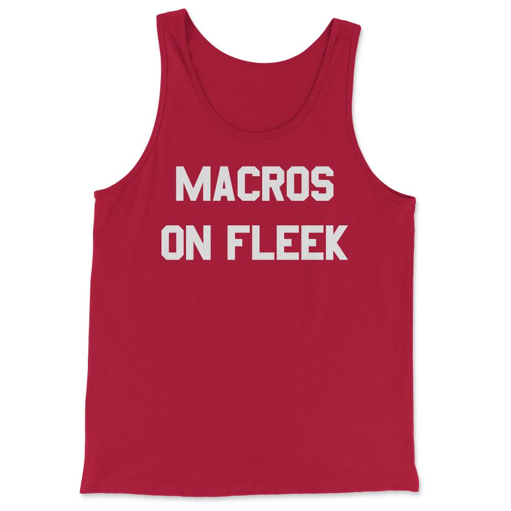 Macros On Fleek - Tank Top - Red