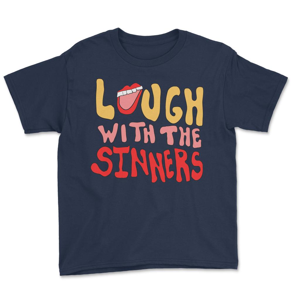 Laugh With The Sinners - Youth Tee - Navy