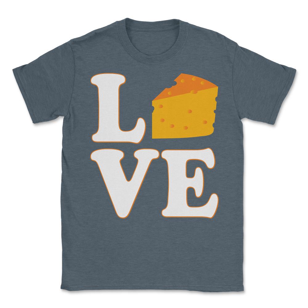 Cheese Is Love - Unisex T-Shirt - Dark Grey Heather