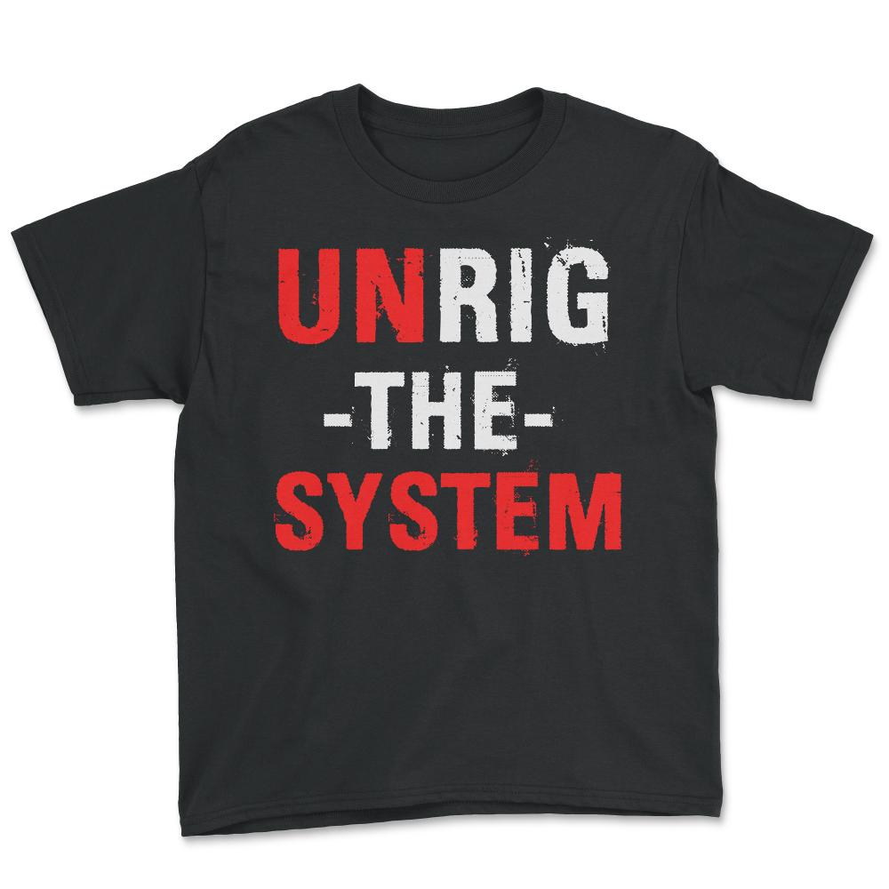 Unrig The System - Youth Tee - Black