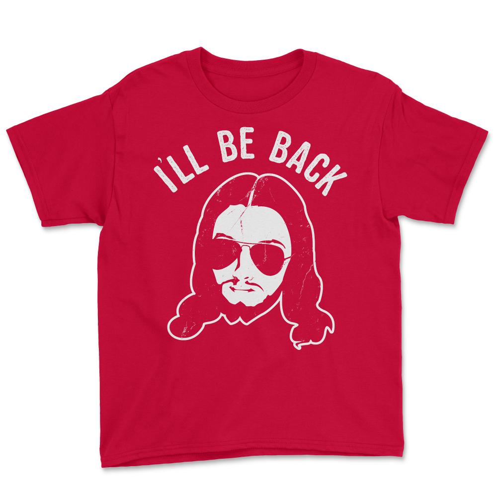 Ill Be Back Jesus Coming - Youth Tee - Red