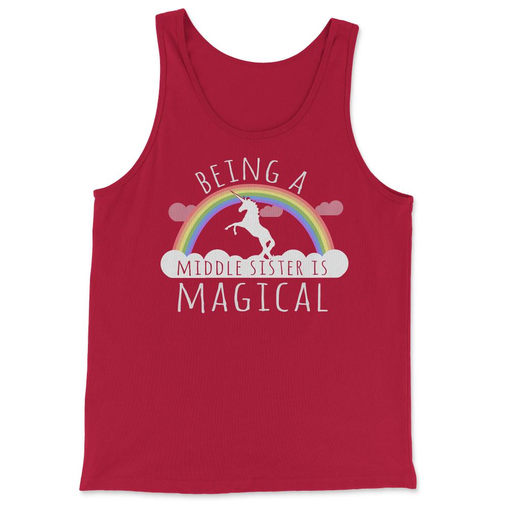 Being A Middle Sister Is Magical - Tank Top - Red