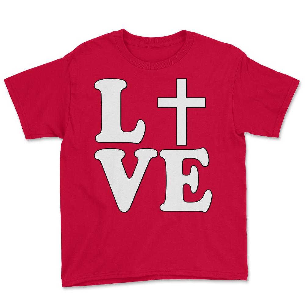 Jesus Is Love - Youth Tee - Red