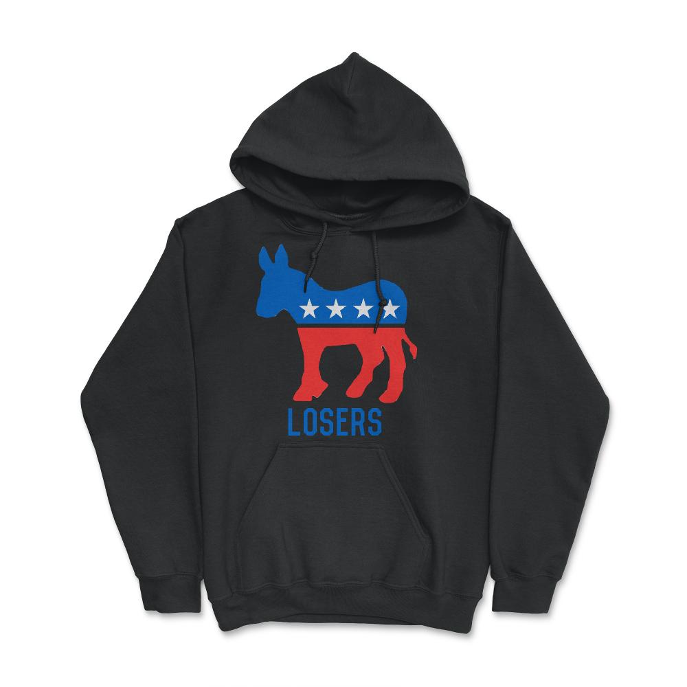 Democrat Donkey Losers - Hoodie - Black