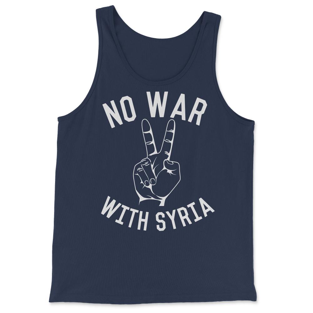 No War With Syria - Tank Top - Navy