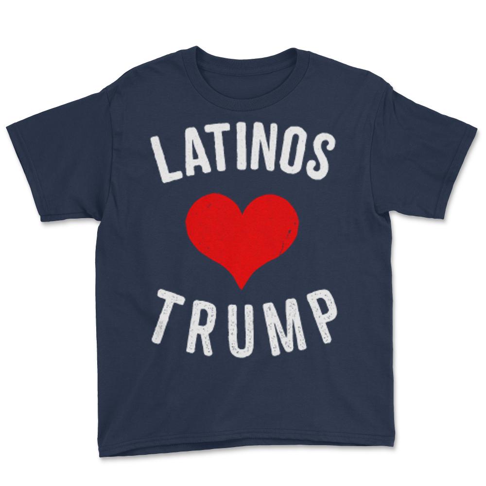 Latinas Love Trump - Youth Tee - Navy