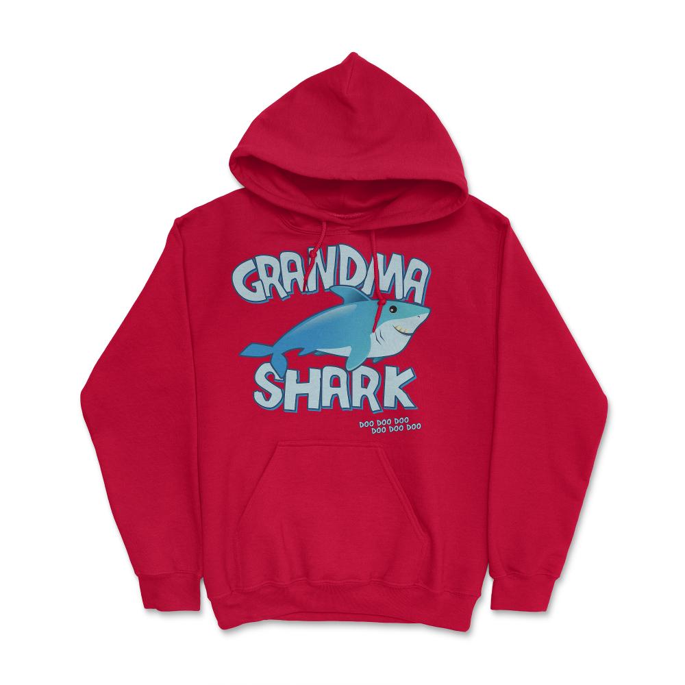 Grandma Shark Doo Doo Doo - Hoodie - Red