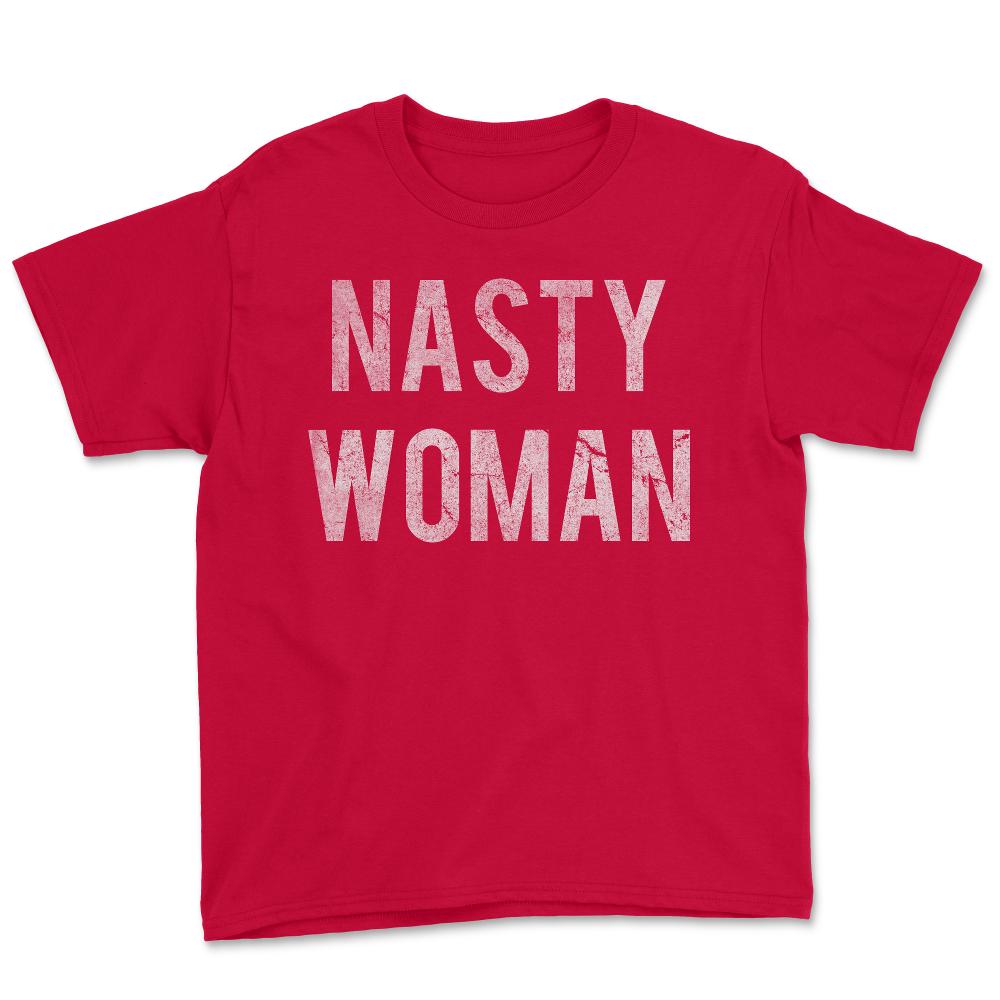 Nasty Woman Retro - Youth Tee - Red