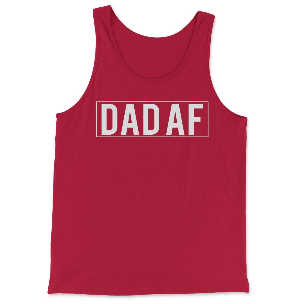 Dad Af - Tank Top - Red