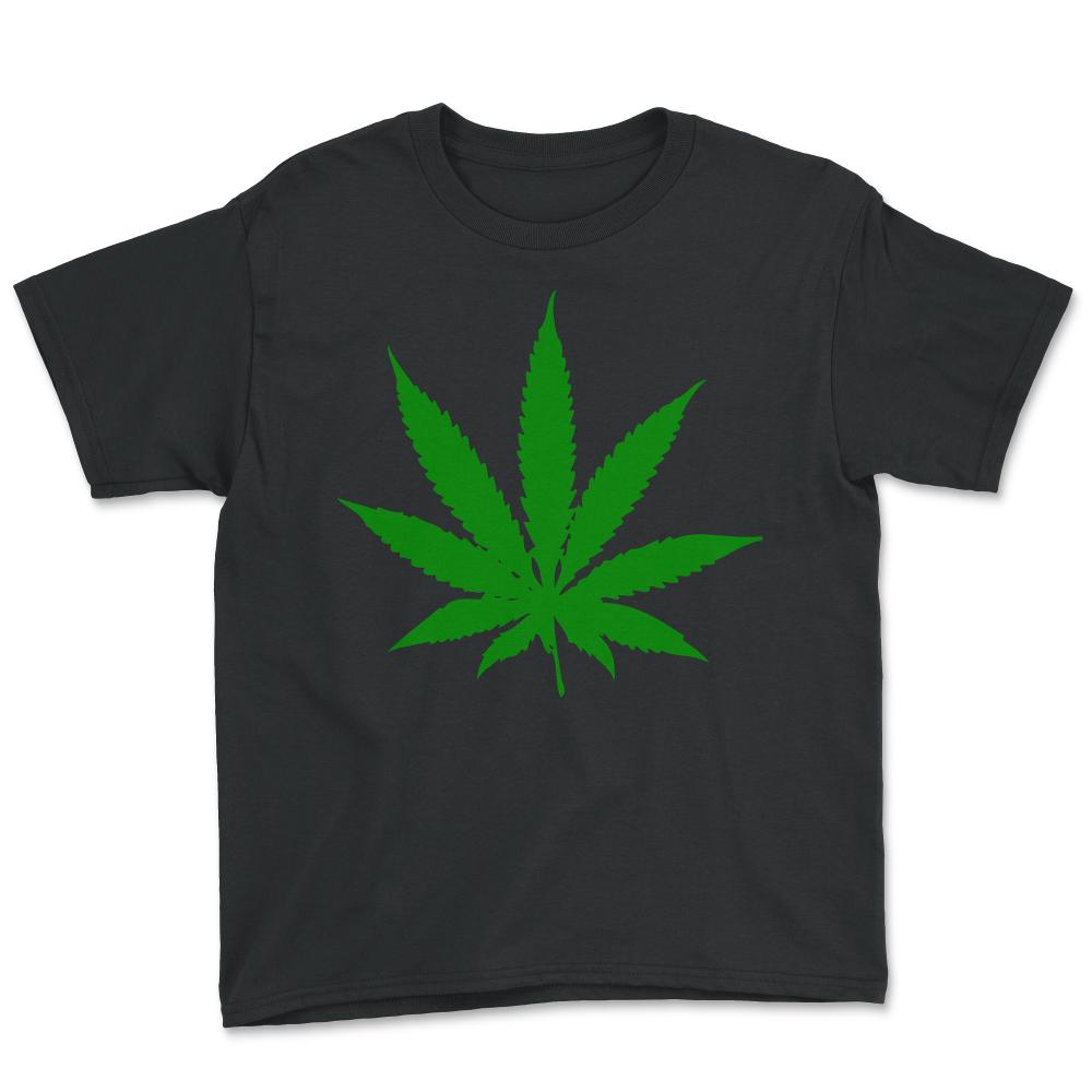 Cannabis Leaf - Youth Tee - Black