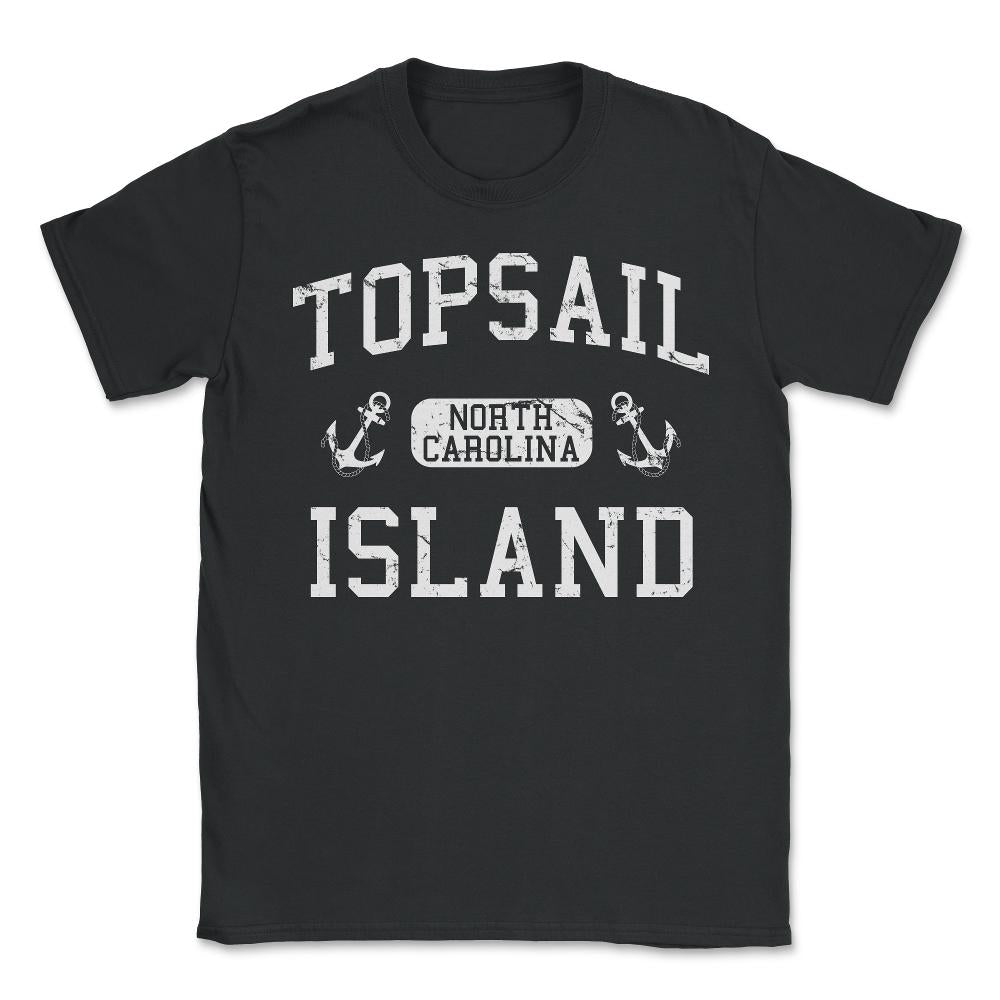 Topsail Island North Carolina - Unisex T-Shirt - Black