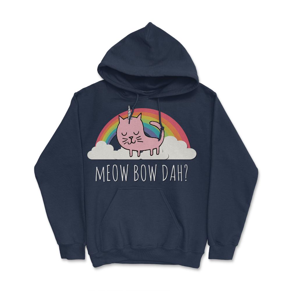 Meow Bow Dah - Hoodie - Navy