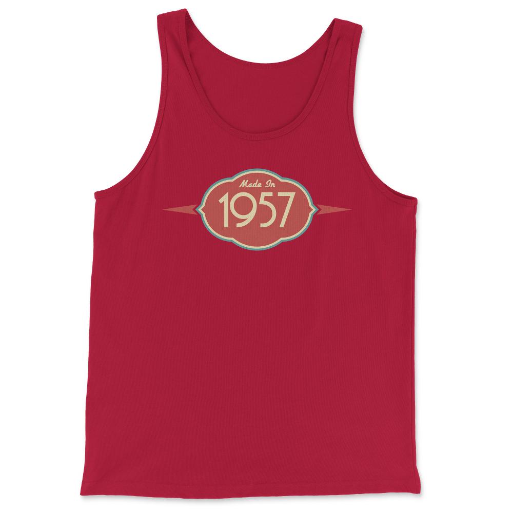 Retro Made In 1957 - Tank Top - Red