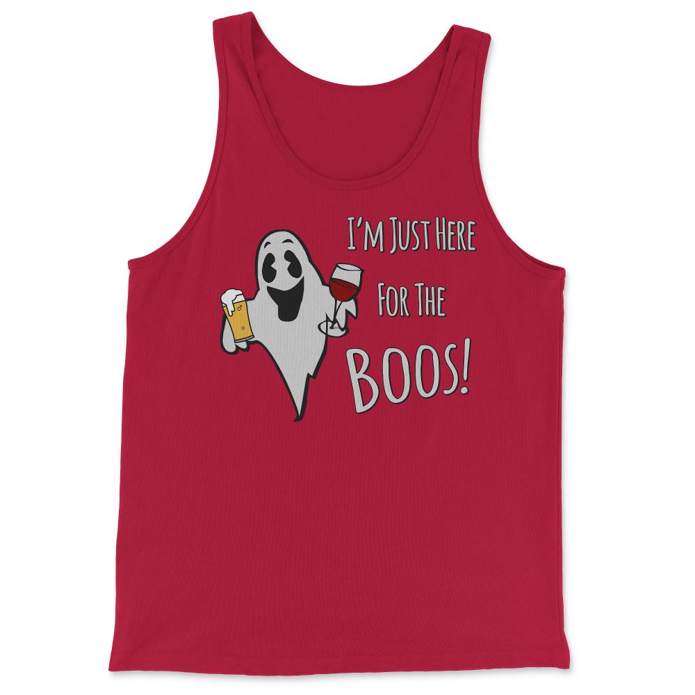 I'm Just Here For the Boos Beer and Wine - Tank Top - Red